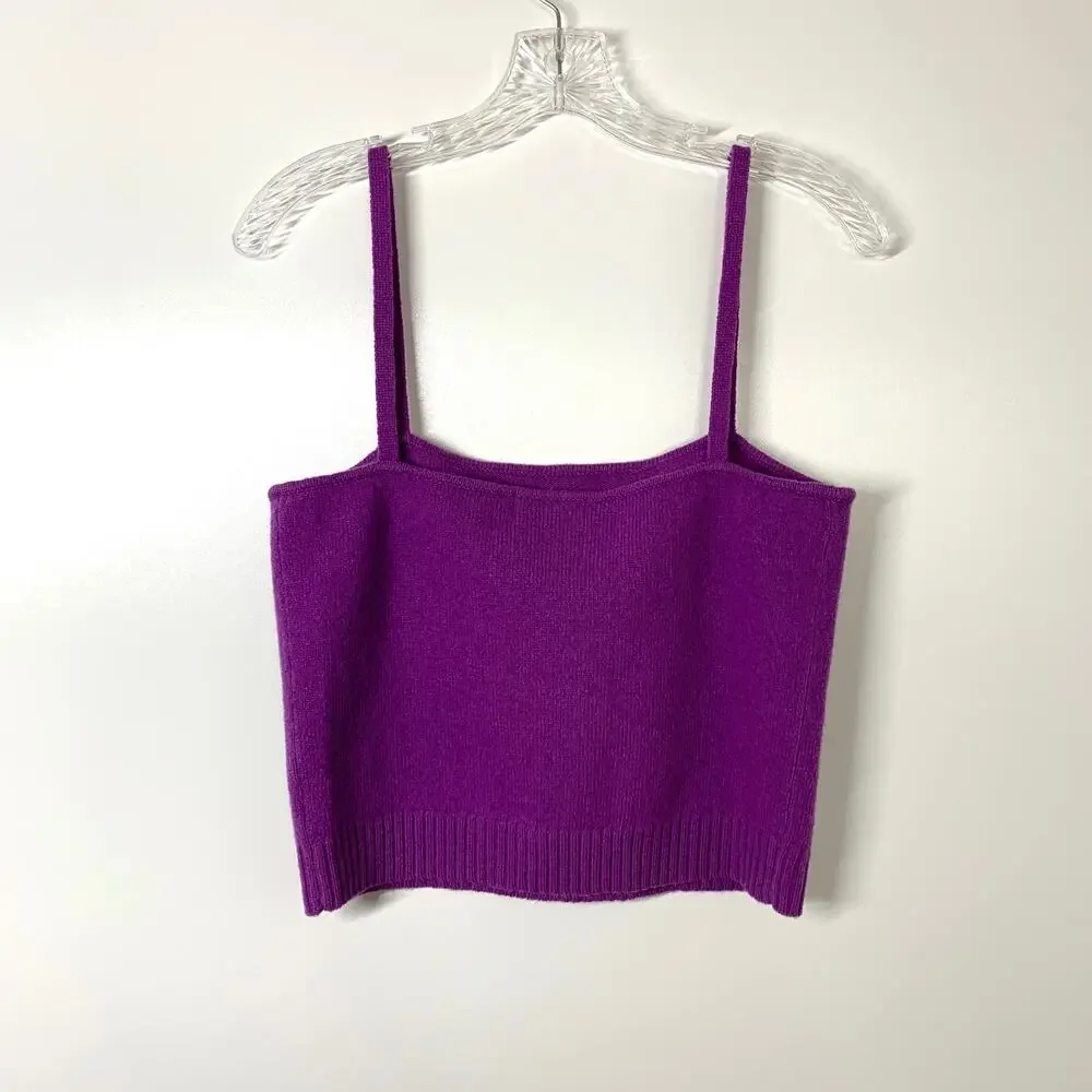 Ralph Lauren Wool Camisole Purple Y2K 90's Clueless Preppy